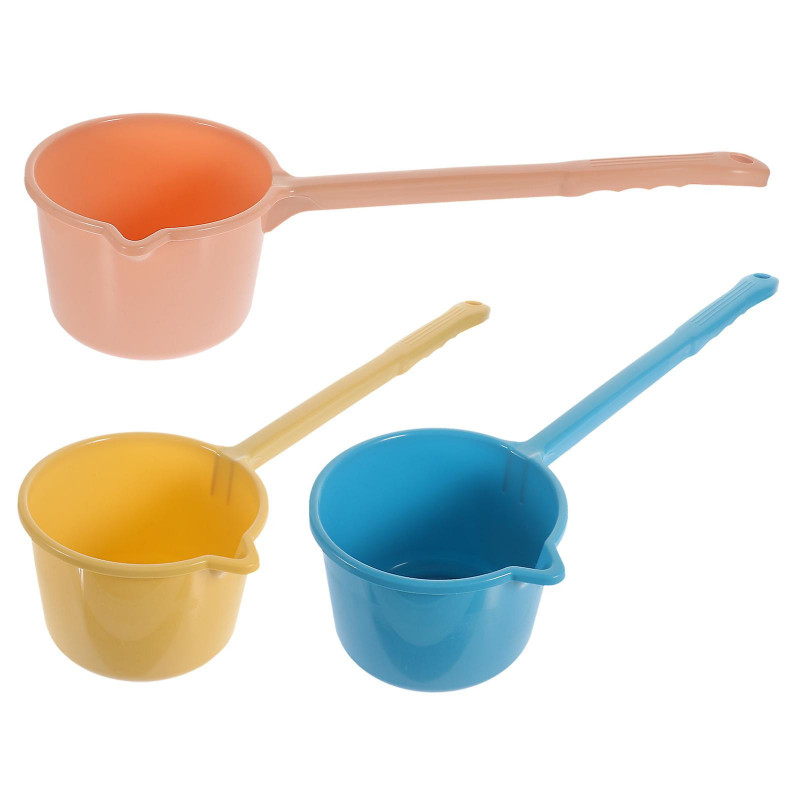 3pcs Water Ladle Kitchen Accessories Bathroom Water Scoop Bathing Ladle Container