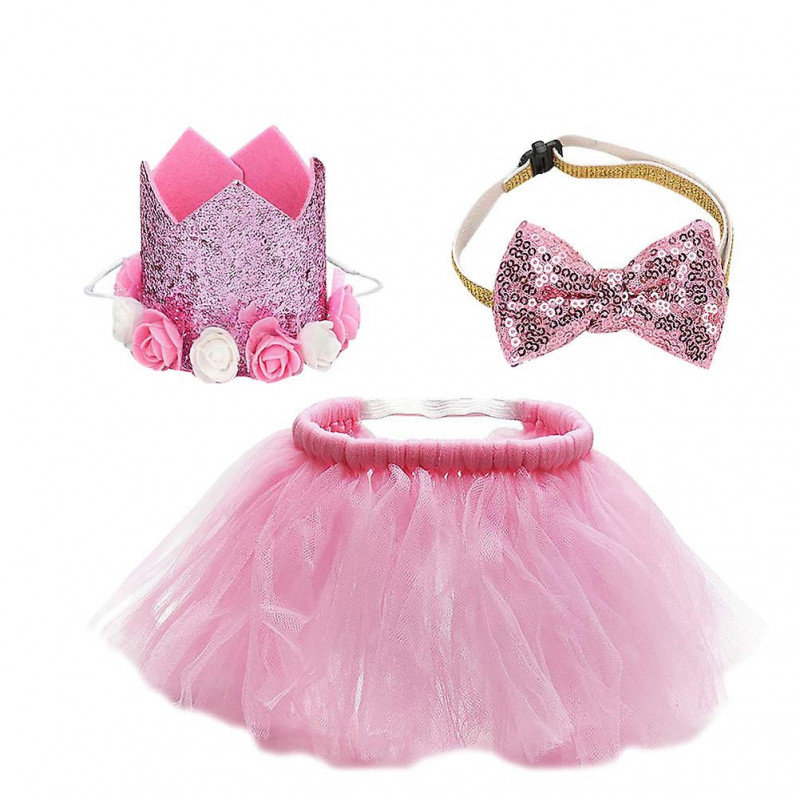 1 Set Pet Birthday Dog Lovely Pet Dog Skirt Pet Accessories Pet Supplies