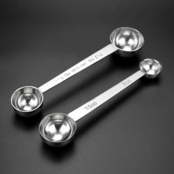 Double Ends Graduated Roasted Long Handle With Measuring Kitchen Scale Coffee