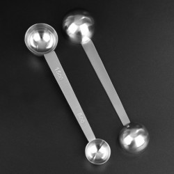 Double Ends Graduated Roasted Long Handle With Measuring Kitchen Scale Coffee