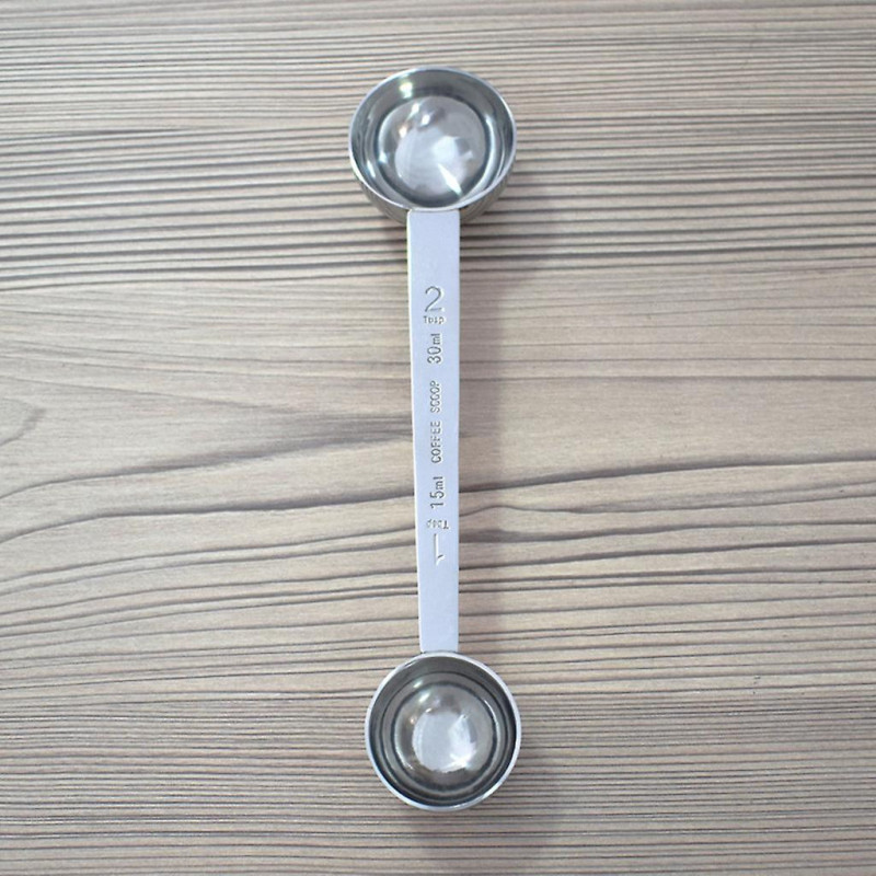 Double Ends Graduated Roasted Long Handle With Measuring Kitchen Scale Coffee
