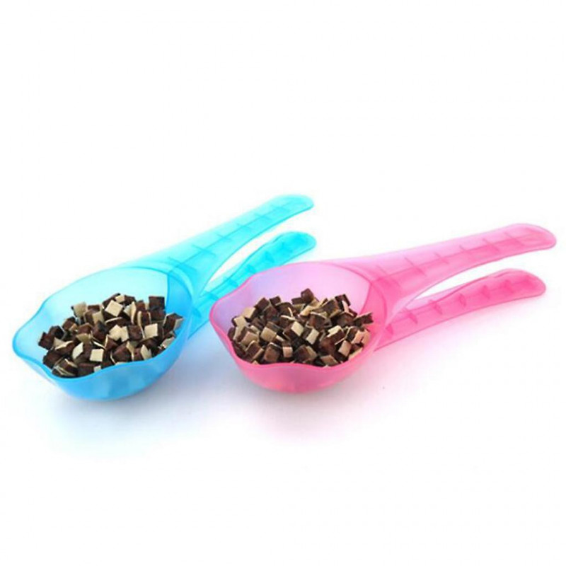 2pcs Puppy Food Feeder Dog Scoop Spoon Cat Hand Shovel Feeding Scooper
