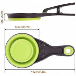 2 Pcs Pelle De Nourriture Pour Animaux De Compagnie Tasse À mesurer, Cuillère De Nourriture Pour Animaux De [...]