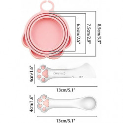 Pet Food Can Cover Set,pet Food Scoop Lever Principle Design Dog Food Can Opener For Pet Feeding