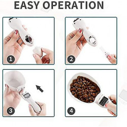 Digital Spoon Scale, Digital Pet Food Scoop For Dogs And Cats Lcd Display For Measuring Pet Food Five Measurement Units