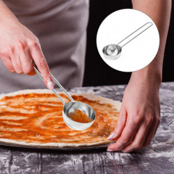 1pc Stainless Steel Pizza Sauce Spreading Spoon Kitchen Food Spreading Tool