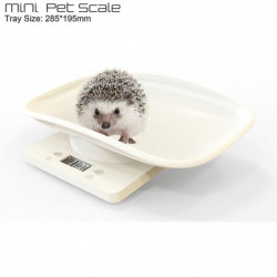 Small Pet Scale Baking Kitchen Electronic Scale Pet Scale Tray Food Scale White 295*185mm