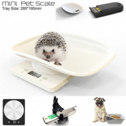 Small Pet Scale Baking Kitchen Electronic Scale Pet Scale Tray Food Scale White 295*185mm