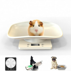 Small Pet Scale Baking Kitchen Electronic Scale Pet Scale Tray Food Scale White 295*185mm