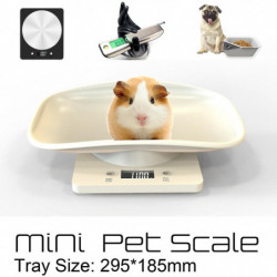 Small Pet Scale Baking Kitchen Electronic Scale Pet Scale Tray Food Scale White 295*185mm