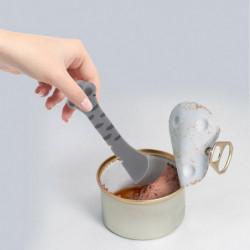 Silicone Cat Wet Food Spoon Manual Can Opener Multi-functional Pet Food Can Scoop