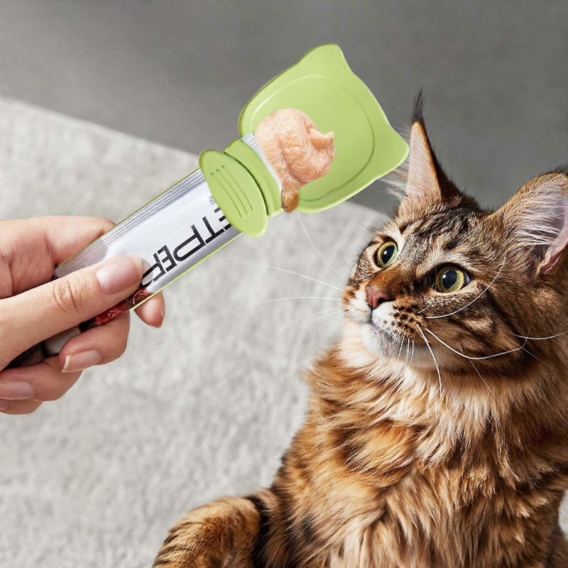 Feeding Device Squeezing Spoon Feeding Spoon Pet Supplies Spoon For Tightening With Strips