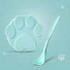 Portable Silicone Dog Cat Canned Lid 2-in-1food Sealer Spoon Pet Food Cover Bowl