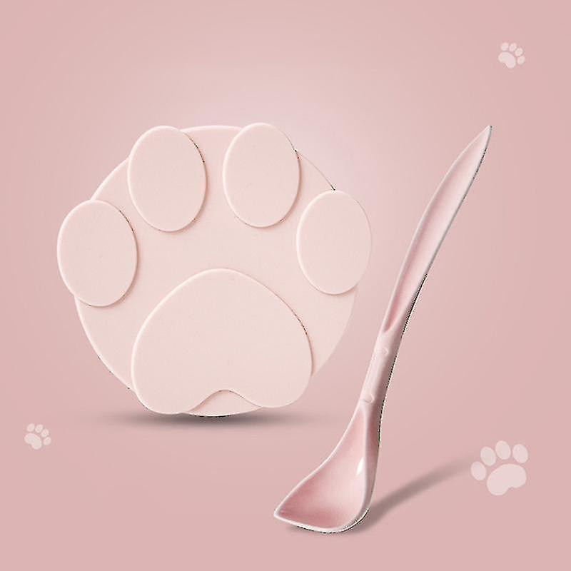 Portable Silicone Dog Cat Canned Lid 2-in-1food Sealer Spoon Pet Food Cover Bowl