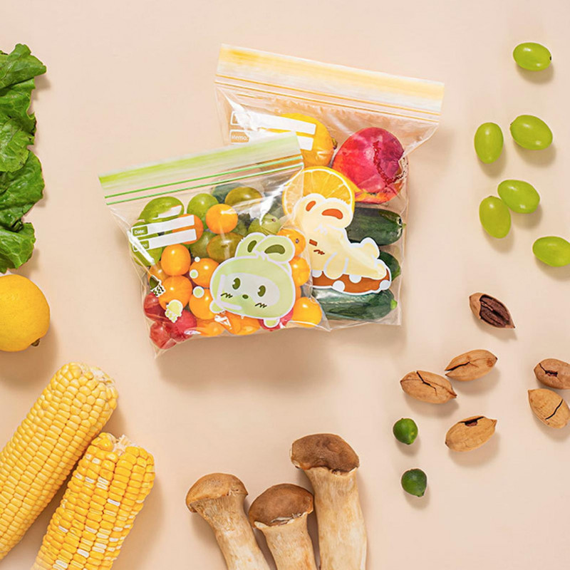 15/20/30Pcs Food Sealing Bag Food Grade Zipper Thickened Reusable Clear Leakproof Dishwasher Safe Refrigerator [...]