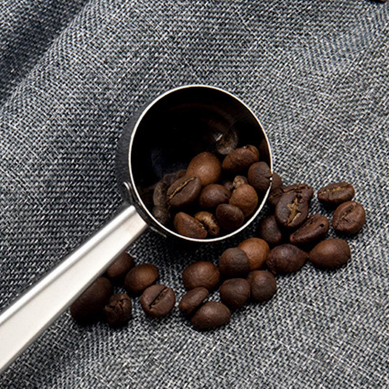 Dual Use Long Handle Coffee Spoon Sealing Bag Clip For Home Kitchen Restaurant