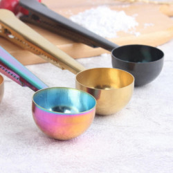 Dual Use Long Handle Coffee Spoon Sealing Bag Clip For Home Kitchen Restaurant