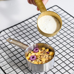 4pcs/set Measuring Spoons Rust-free Anti-scratch Food Grade Bakers Chefs Multi-functional Measuring Scoops For Bakery