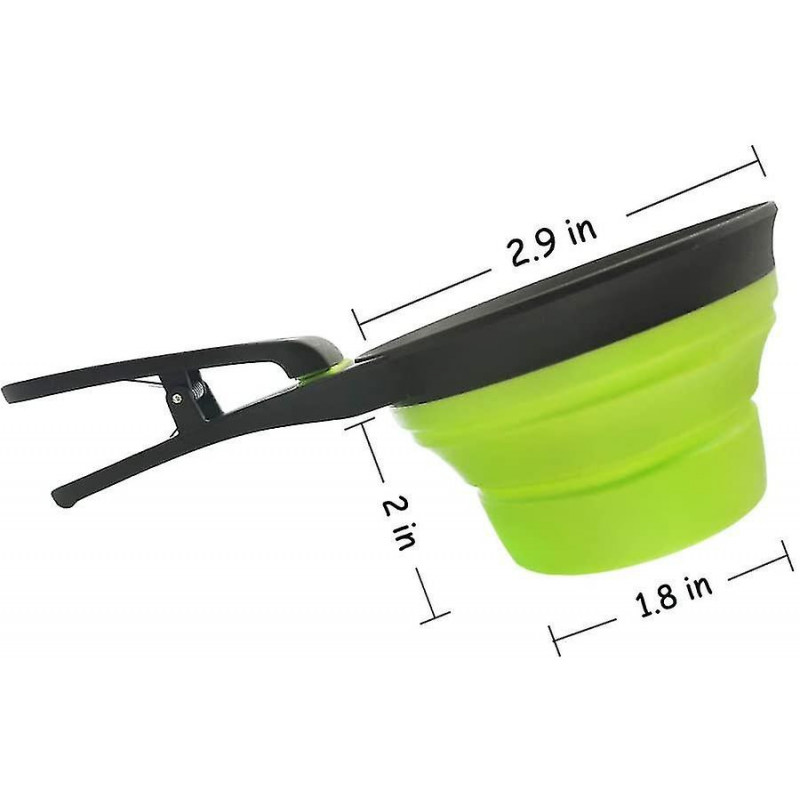 Cuillère de nourriture pour animaux de compagnie, tasse à mesurer en silicone pliable, cuillère de nourriture pour [...]
