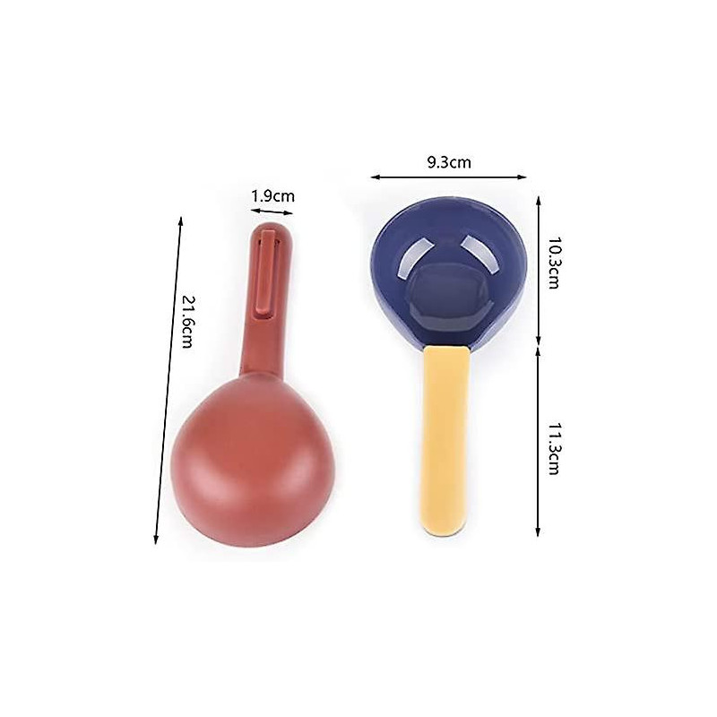 Yoitea Cat Food Scoop Portable - Universal Hand-held Plastic Smooth Dog Measuring Scoop Pet Food Scooper Simple [...]