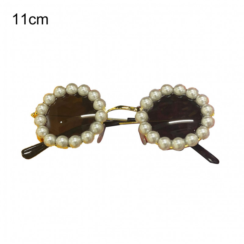 Pet Glasses Eye-catching Super Light Plastic Small Dog Fashion Round Glasses Pet Supplies For Outdoor Qinhai