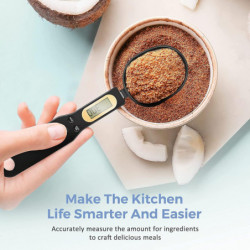 Dark Digital Food Spoon Scale, 500g/0.1g Electronic Kitchen Measuring Spoon Scale, Hi-def Lcd Semen Display, [...]