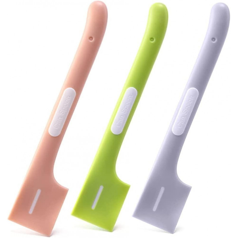 Pet Food Spatula Portable - Right-angle Cat Food Can Spoon Wet Dog Food Scraper Universal Feeding Pet Supplies - -