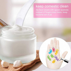 100 Pcs Mini Curved Cosmetic Scoop Makeup Mask Plastic Spoon Multicolor Disposable Curved Cosmetic Spatula Spoon 100 Pcs Mini Curved Cosmetic Scoop Makeup Mask Plastic Spoon Multicolor Disposable Curved Cosmetic Spatula Spoon
