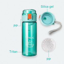 Tkk Tkk1001 Large Capacity Portable Plastic Water Cup, Capacity: 400ml Tkk Tkk1001 Large Capacity Portable Plastic Water Cup, Capacity: 400ml