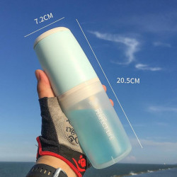 Candy Color High Temperature Glass Portable Split Water Cup With Handle Candy Color High Temperature Glass Portable Split Water Cup With Handle