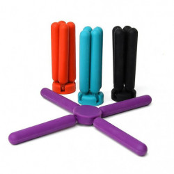 3 Pcs Cross-shaped Folding Placemat, Random Color Delivery 3 Pcs Cross-shaped Folding Placemat, Random Color Delivery