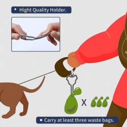 Pet Supplies Dog Poop Bag Holder with Sturdy Durable Traction Rope
