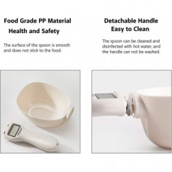 Cuillère à mesurer pour chien, cuillère de pesée avec écran LCD pour chien chat lapin oiseaux croquettes Cuillère à mesurer pour chien, cuillère de pesée avec écran LCD pour chien chat lapin oiseaux croquettes