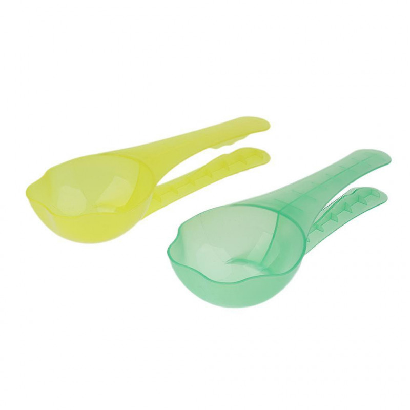 2pcs Puppy Food Feeder Dog Scoop Spoon Cat Hand Shovel Feeding Scooper