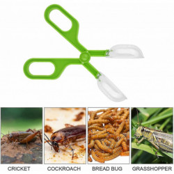 Reptile Feeding Clamp Reptile Poop Scoop Cage Fish Tank Cleaning Tools Green Feeding Tool Feeding Clamp Litter [...]