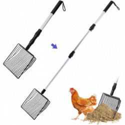 3 in 1 Stretchable Chicken Poop Scooper Chicken Coop Accessories Sifting Shovel for Litter Scoop Supplies [...]