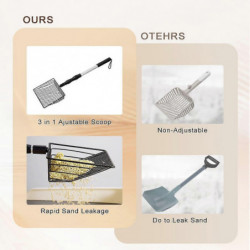 3 in 1 Stretchable Chicken Poop Scooper Chicken Coop Accessories Sifting Shovel for Litter Scoop Supplies [...]