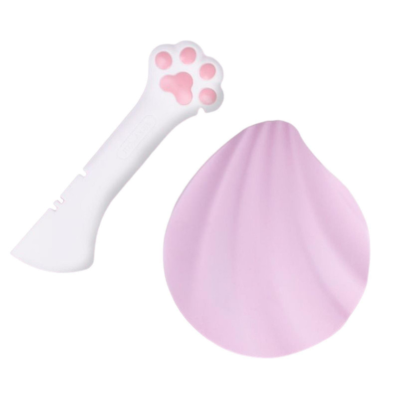 Pet Food Can Cover Sealer Silicone Can Universal Silicone Dog Cat Canned Lid Pink With Pinkspoon