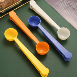 Plastic Spoon Sealer Clips For Food Leak Proof Portable Scoop Bag Clips For Candies Chips Cornflakes Coffee Plastic Spoon Sealer Clips For Food Leak Proof Portable Scoop Bag Clips For Candies Chips Cornflakes Coffee