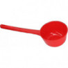 Louche d’eau, cuillère d’eau en plastique Grande capacité Multi Fonction épaissie pour douche (rouge)