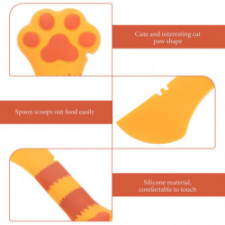 Silicone Cat Wet Food Spoon Manual Can Opener Multi-functional Pet Food Can Scoop Silicone Cat Wet Food Spoon Manual Can Opener Multi-functional Pet Food Can Scoop