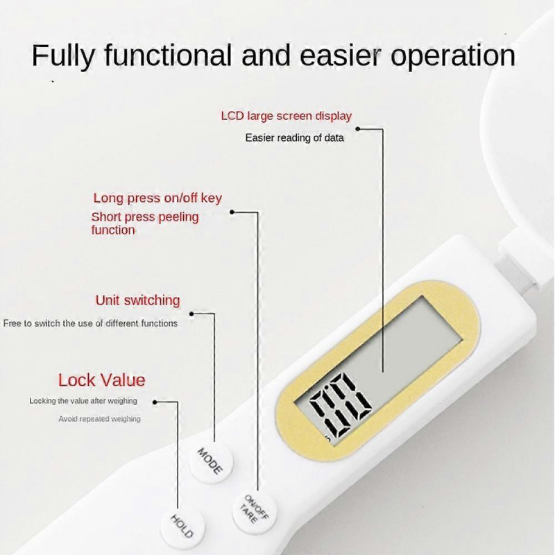 Removable And Washable Kitchen Electronic Weighing Spoon, Portable LCD Precision Measuring Spoon, Suitable For [...]