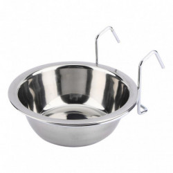 Stainless Steel Food Water Bowl for Pet Bird Crates Cages Coop Dog Cat Rabbit Size M Stainless Steel Food Water Bowl for Pet Bird Crates Cages Coop Dog Cat Rabbit Size M