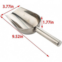 2 Pcs Dog Food Scoop Stainless Steel Feed Scooper For Home Pet Food (1 1/2 Cup, 12-ounce) - - 2 Pcs Dog Food Scoop Stainless Steel Feed Scooper For Home Pet Food (1 1/2 Cup, 12-ounce) - -