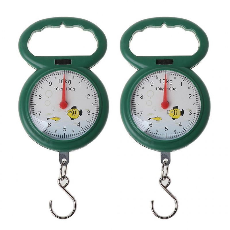 2 Pcs Lugggage Scale Portable Fishing Weighing Scale Balace Weighing Tool 10kg