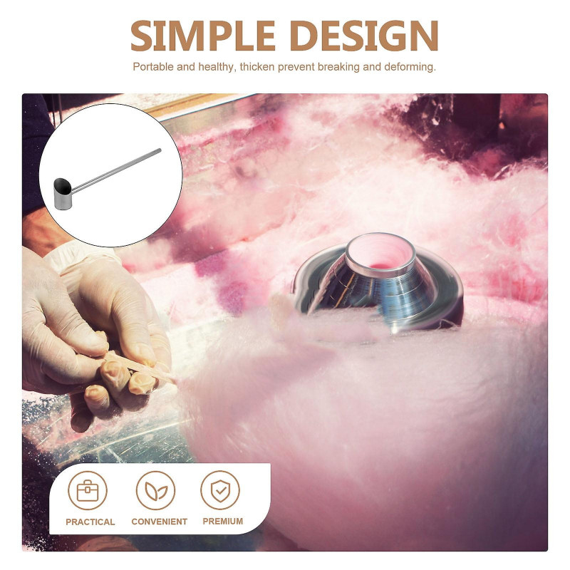 Multi-function Marshmallow Candy Scoop Wear Resistant Sugar The Machine Cotton Spare Parts Spoon Stainless Steel