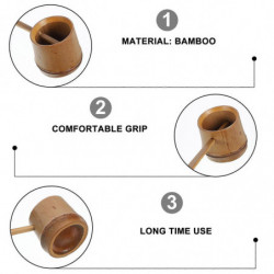 Bamboo Water Scoop Wine Dipper Beer Pouring Ladle Water Scoop Garden Watering Spoon Bamboo Water Scoop Wine Dipper Beer Pouring Ladle Water Scoop Garden Watering Spoon