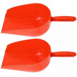 2Pcs Feeding Shovel Reusable Plastic Scoop Large Shovel Multi-use Poultry Feed Shovel for Farm Feeding 2Pcs Feeding Shovel Reusable Plastic Scoop Large Shovel Multi-use Poultry Feed Shovel for Farm Feeding