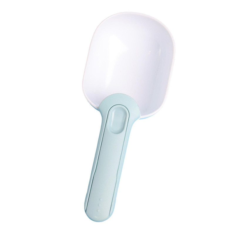 Portable Pet Dog Cat Food Spoon Shovel Garden Compost Animal Feeding Blue White