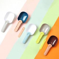 Portable Pet Dog Cat Food Spoon Shovel Garden Compost Animal Feeding Blue White